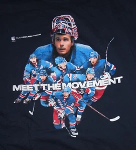 NEW YORK RANGERS "Play Like A New Yorker" MEET THE MOVEMENT (2XL) T-Shirt - Picture 1 of 2