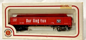 Bachmann HO Scale 42’ Steel Gondola Burlington Northern Red 43-1002-16 - Picture 1 of 6