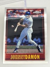 1997 Topps Chrome Major League Baseball Card #76 Johnny Damon Kansas City Royals