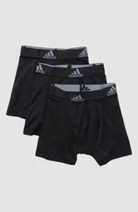 $25 Adidas Boys Black Sport Performance 3-Pack Boxer Brief Underwear Size XL - Picture 1 of 1