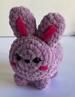 New Handmade Crochet Bunny Amigurumi 5” Soft Plush