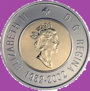 2002 Canada Double Date Toonie $2 Two Dollar Coin. Polar Bear Mint UNC - Picture 1 of 2