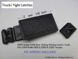 2004 Dodge RAM Rear Sliding Window Latch - Original Equipment SouthCo Latch