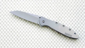 1660R Kershaw Random Leek Pocket Knife plain Blade Flag Logo assisted New Blem - Picture 1 of 3