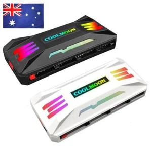 COOLMOON RGB Controller 4Pin PWM 5V 3Pin ARGB Fan PC Case Remote Control - Afbeelding 1 van 18