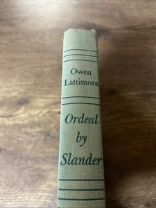 Owen Lattimore Ordeal By Slander 1950 Hardcover, Zweitdruck - Bild 1 von 10