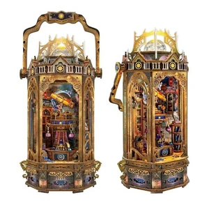 DIY 3D Wooden Puzzle The Lantern of Galaxy Handmade Gifts Figurines Miniatures - Picture 1 of 11