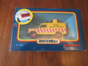 Vintage Matchbox Super Kings K 144 Land Rover 110 Road Maintenance NOS - Picture 1 of 3