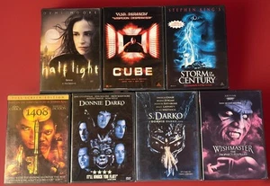 Thriller & Horror DVDs - Cube, Donnie Darko, Stephen King, & More -FREE SHIPPING - Picture 1 of 19