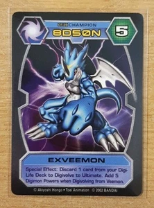 2002 BANDAI DIGIMON D-TECTOR CARD GAME EXVEEMON #39 CHAMPION - Picture 1 of 2