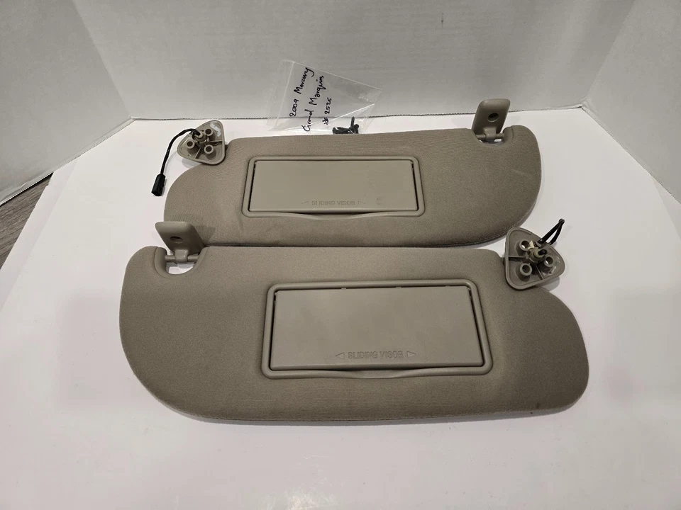 Juego de pares de parasoles Crown Victoria Grand Marquis Gray Stone 2006-2009 A004 Foto 1 de 4