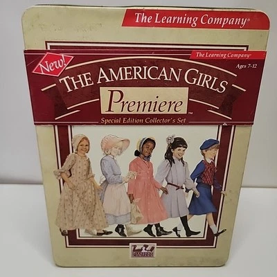 1997 American Girl Pleasant Co Premier Tin, CD Rom, Newspaper, Book, Open Box - Image 1 of 4