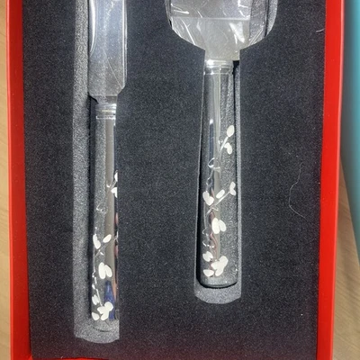 Kate Spade LENOX Gardner Street 2 peças conjunto de sobremesa novo na caixa bolo de celebração de casamento - Imagem 1 de 4