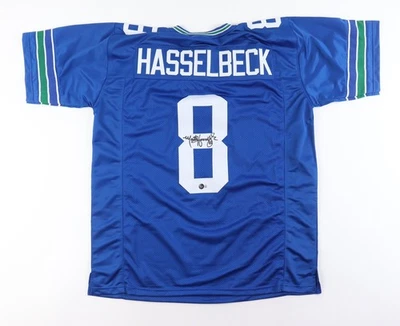 CAMISETA XL FIRMADA POR MATT HASSELBECK AUTOGRAFIADA BECKETT  Foto 1 de 3