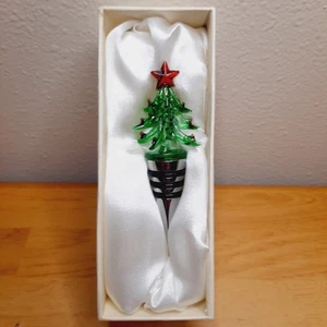 Weihnachtsbaum Flaschenverschluss Glas Chrom Getränke & Wein Stopfen Urlaub - Bild 1 von 7