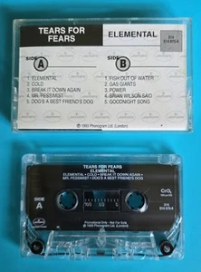 Tears For Fears - Elemental Promo Cassette 1993 Mercury VG - Picture 1 of 4