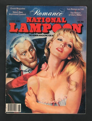 Revista National Lampoon de junio de 1981 - Cubierta romántica A1761 Foto 1 de 2