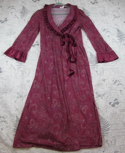 EUC Donna Richard Gilligan & O’Malley Wrap Robe Womens Paisley cottage core S - Picture 1 of 7