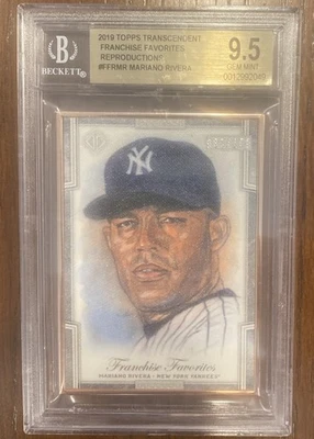 2019 Topps Transcendent Mariano Rivera  85/100 #FFR-MR Yankees BGS 9.5  - Image 1 of 2