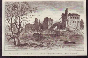 1891 -- TOULOUSE LE LONG DE LA GARONNE APRES INONDATION W006 - Picture 1 of 1