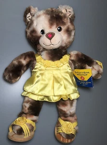 BABW Build A Bear Teddy Bear Doll Yellow Rose Capri 18" Dress Sandals Soft Toy - Picture 1 of 3