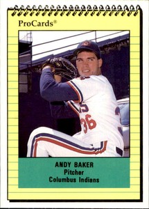1991 Columbus Indians ProCards #1475 Andy Baker Adel Georgia GA Baseball Card
