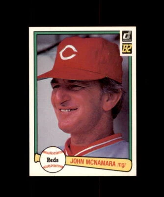 1982 DONRUSS BASEBALL CARD CINCINNATI REDS #526 JOHN MCNAMARA - Image 1 of 2