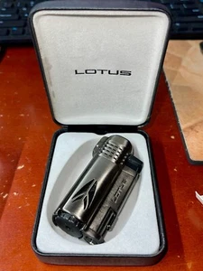 Lotus Defiant 65 Quad-Jet Cigar Lighter - L6520 Satin Gun Metal - Picture 1 of 3