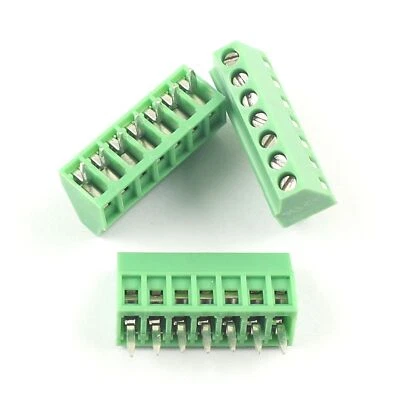 Conector de terminal de tornillo de PCB universal de 7 pines de 7 polos de 7,54 mm 0,1" de 5 piezas #A6-42 - Imagen 1 de 4