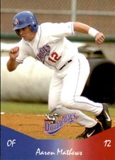 2004 Auburn Doubledays Team Issue 25 Aaron Mathews John Day Oregon Baseball Card