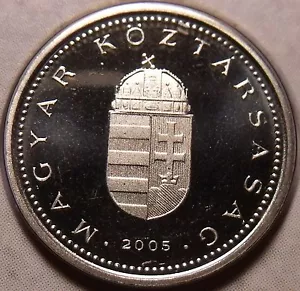 Rare Proof Hungary 2005-BP 10 Forint~Only 7,000 Minted~Minted In Budapest~Fr/Shi - Picture 1 of 2