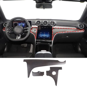 ABS Oak Grain Center Console Panel Cover Trim For Benz C-Class W206 2022-2023 - Picture 1 of 6