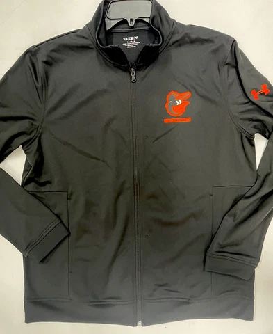 MENS MLB UNDER ARMOUR Coldgear BALTIMORE ORIOLES Hoody LARGE New Jacket New Cover