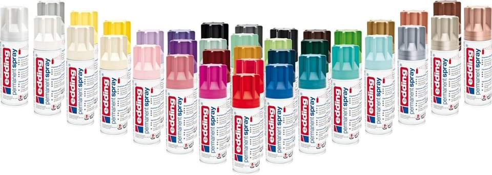 GP:49,45€/L) EDDING 5200 Spray Acryllack Permanentspray Farbauswahl Sprühköpfe