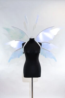 Disfraz Alas de Hada Azul Claro Adulto Mariposa Juegos con disfraces Iridiscente Halloween Foto 1 de 4