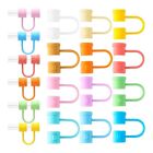 24Pcs Reusable Silicone Straw Cover, Dust-Proof Straw Plug For 10Mm Straws6440