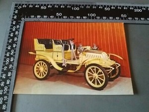 VINTAGE DION AUTOMOBILE MUSEUM POSTCARD & POPULAR BUTTON 1903 