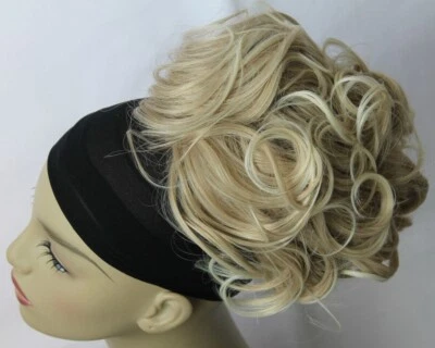 Large Curly Drawstring Hairpiece Ponytail Bun Extension Hairdo Updo For Women UK - Image 1 of 4
