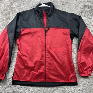 Marmot Womens Driclime Windshirt Resort Fleece Line Jacket Red Black Hiking Sz L - Picture 1 of 8