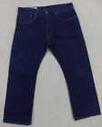 Imogene + Willie Jeans Men's 38X27 Blue Selvedge Denim Button Fly Willie Cut Usa