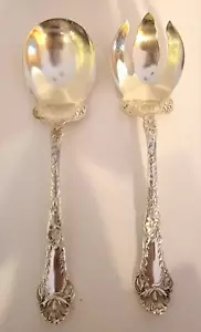 Antique Henry Kohn & Sons Silver Serving Set - Fork & Spoon Hartford CT - Picture 1 of 13