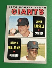 1970 Topps #401 Giants Rookies John Harrell Bernie Williams Rookie Card VG/EX