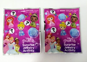 Lot of 2 Disney Princess Surprise Jewelry Activity Charm Beads Necklace - Picture 1 of 4
