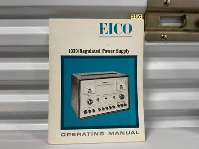 Manual de operación EICO 1966 vintage para 1030/generador de audio Foto 1 de 4