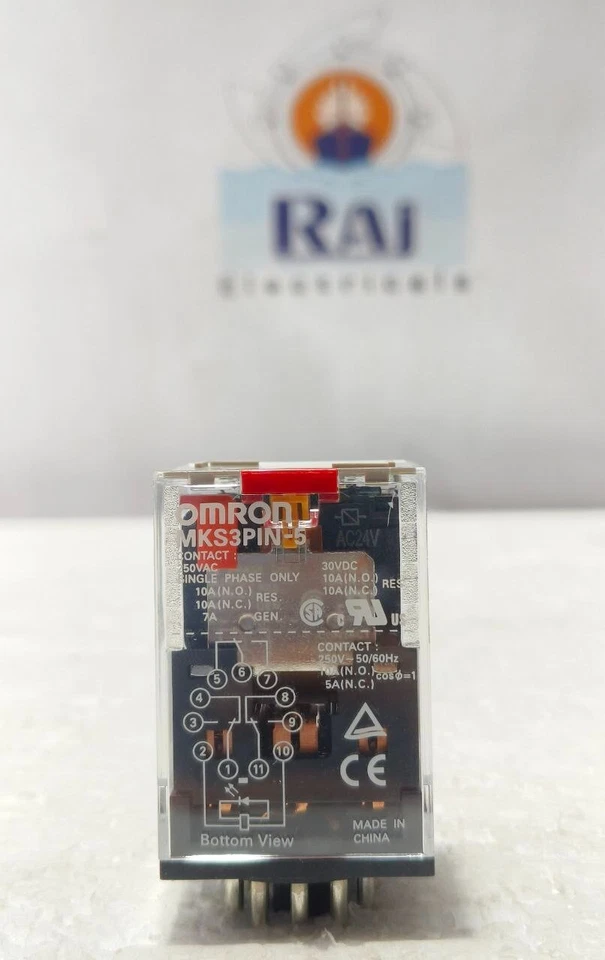 OMRON MKS3PIN-5 30VDC 10A SINGLE PHASE GENERAL PURPOSE RELAY MKS3PIN5 FREE SHIP - Image 1 of 4