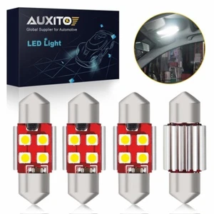 4X AUXITO 31MM Festoon DE3175 LED Map/Dome Interior Light Bulb 6000K Canbus 3030 - Picture 1 of 14
