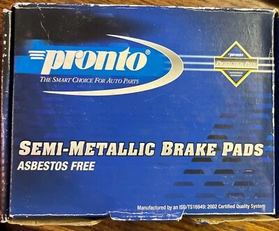 BRAND NEW PRONTO FRONT BRAKE PADS PMD273 / D273 FITS *SEE CHART*  - Image 1 of 2