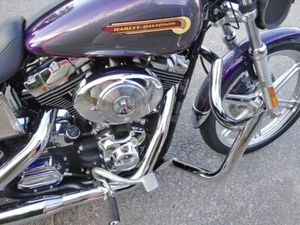 Para Harley Dyna Super Glide Street Bob 1991-2017 Protector de motor Barra de choque Carretera - Imagen 1 de 8