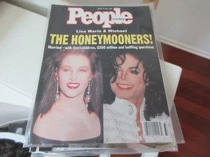 Lisa Marie and Michael Jackson , The Honeymooners , People Magazine Aug 15 ,1994 - Picture 1 of 1