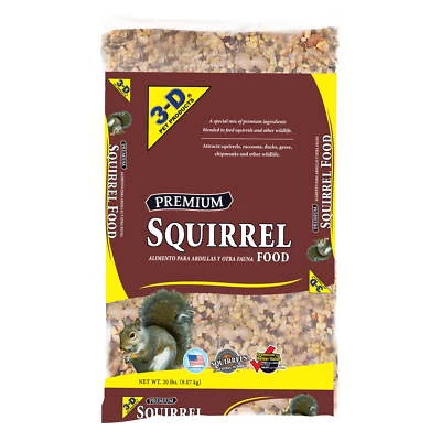 New Listing3-D Pet Products Premium Squirrel and Wildlife Food, 10 lb. Dry, 1 Pack